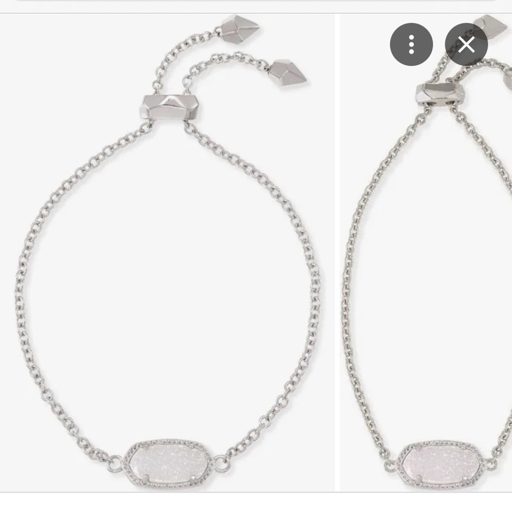 Kendra Scott Silver Drusy Bracelet